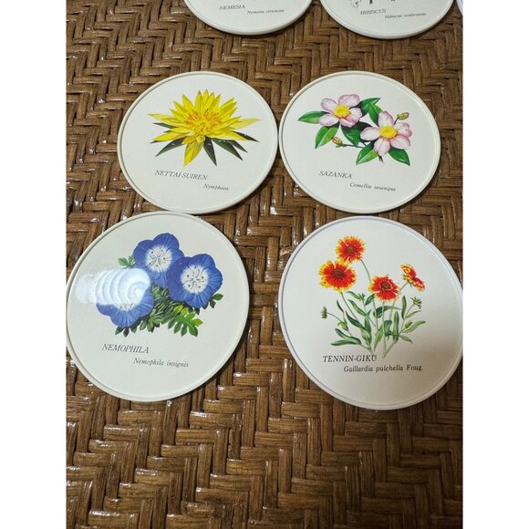 Portmeirion Botanic Garden Coaster Set Hard Plastic Set Of 12 - Picture 4 of 7